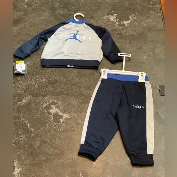 NWT Nike / Air Jordan track suits -size 12mos black/red & grey/blue $30 or 2/$50